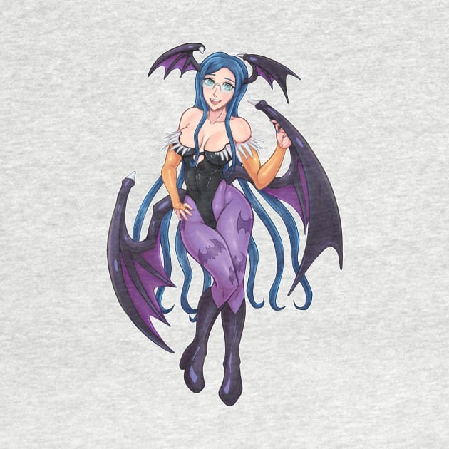 Tsumugi Cosplay Morrigan by zeocloud